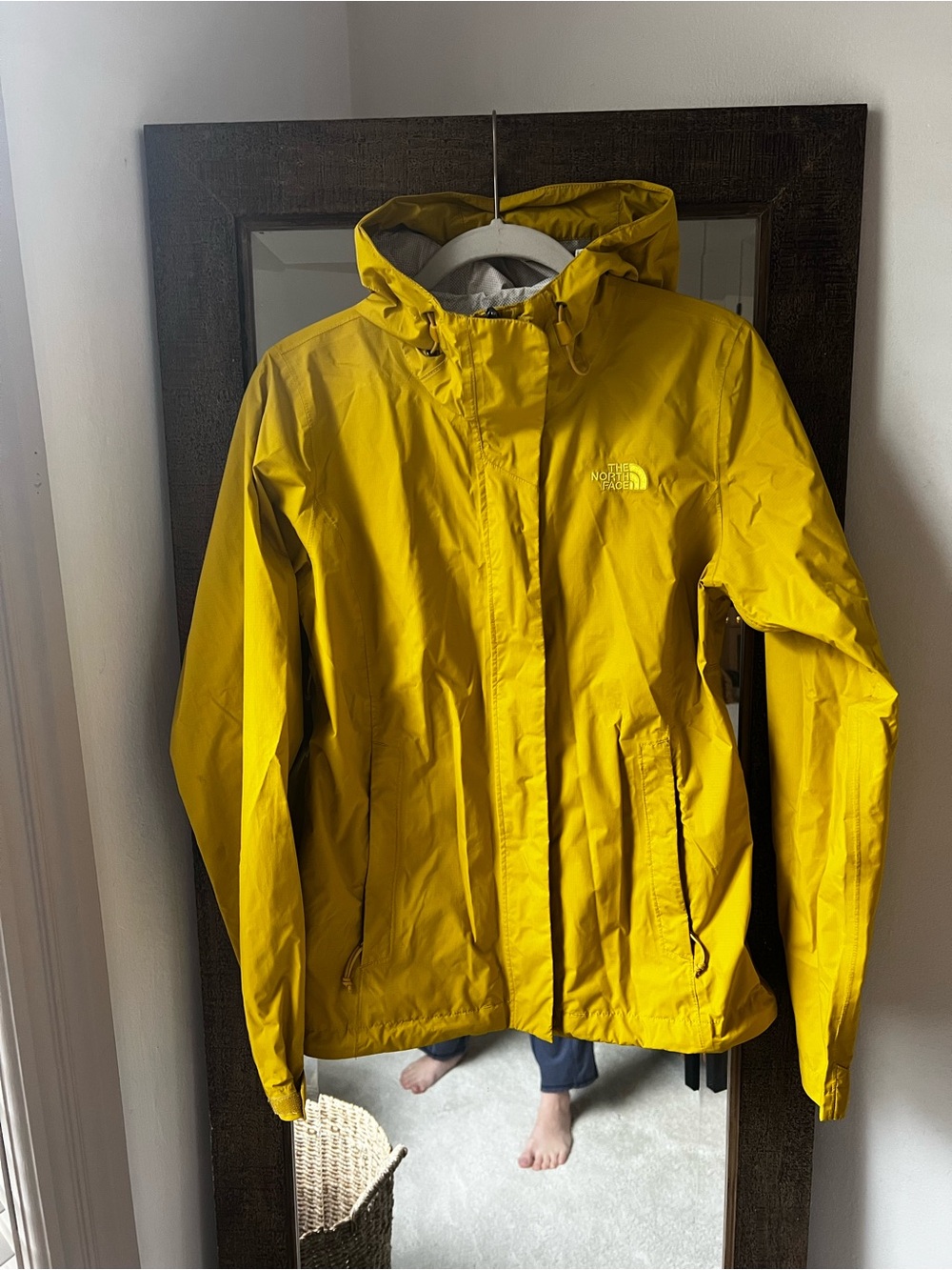 The North Face Bright Yellow Kids' Hooded Rain Jacket